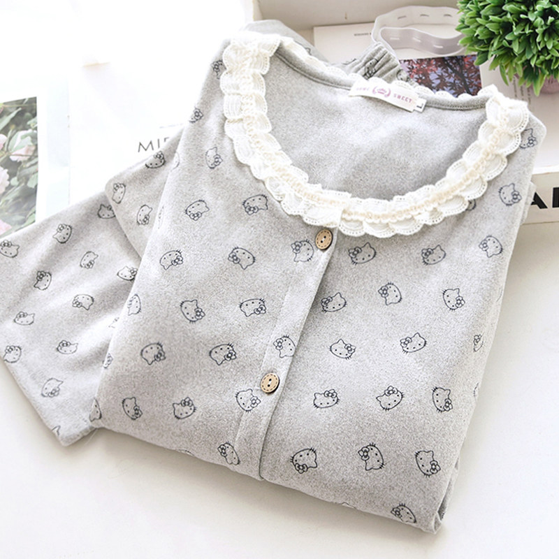 产妇大码保暖德绒家居服秋冬