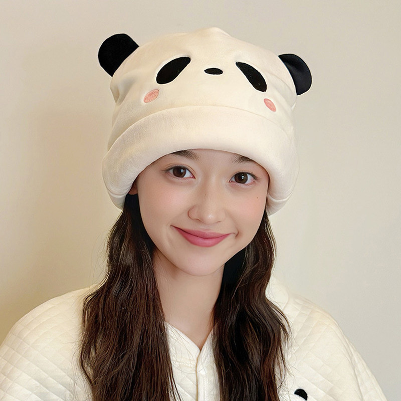 月子帽秋冬季厚款法兰绒孕妇产后防风帽子大头围吸汗保暖透气头巾