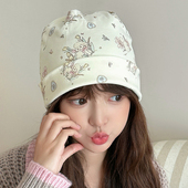 春秋季 8产后9月份10护额头发带女 月子帽纯棉孕产妇头巾防风夏薄款