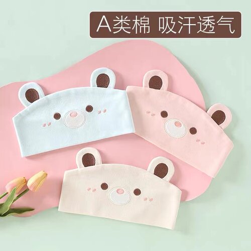 月子帽夏季薄款头巾防风发带纯棉