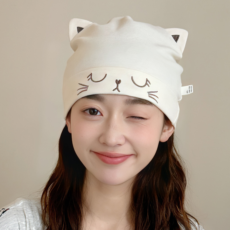 月子帽纯棉春夏孕妇产后防风帽子