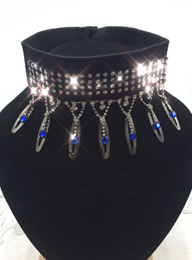 项链女围脖颈链吊坠假领晚会婚纱