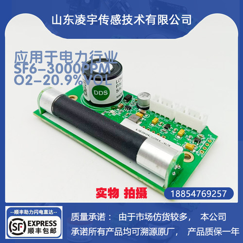 SF6-3000PPM/O2-20.9%六氟化硫 氧气传感器模块电力应用RS485输出