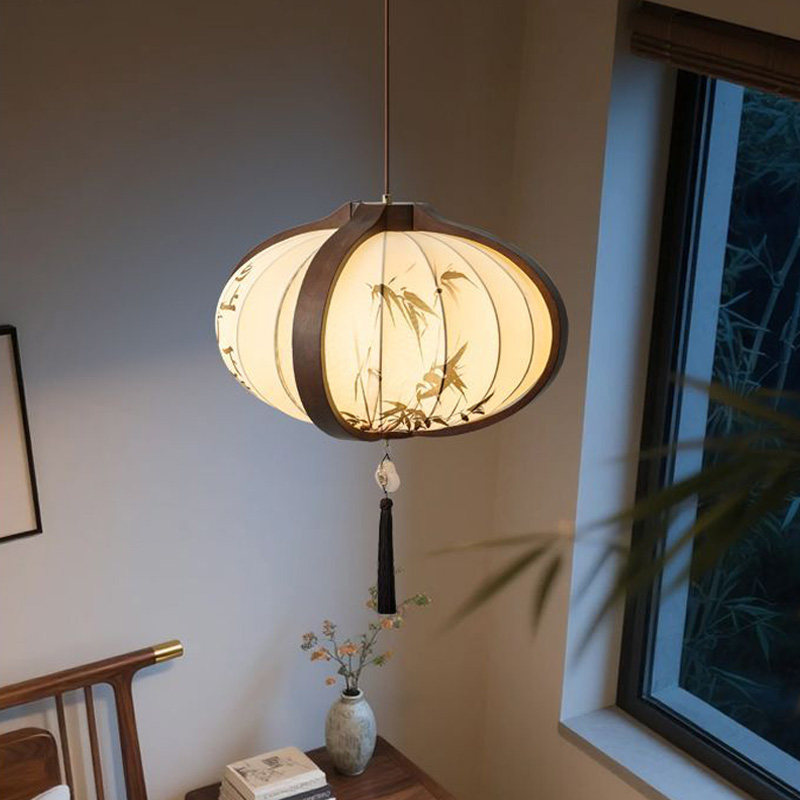 中式宋代美学吊灯实木复古茶楼餐厅过道玄关书房高级氛围感灯具,家装灯饰光源,餐厅吊灯,淘宝优惠券,粉丝福利购,淘宝优惠卷