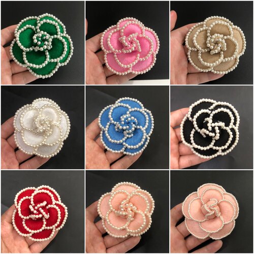 全7.7cm高端绒布10x1珍珠