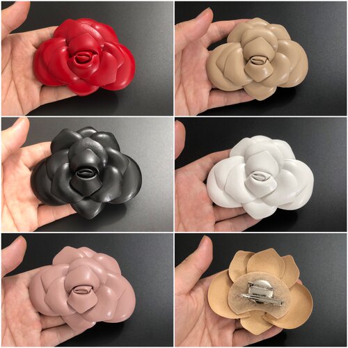 10x8.2cm高端DIY超纤10cm山茶花