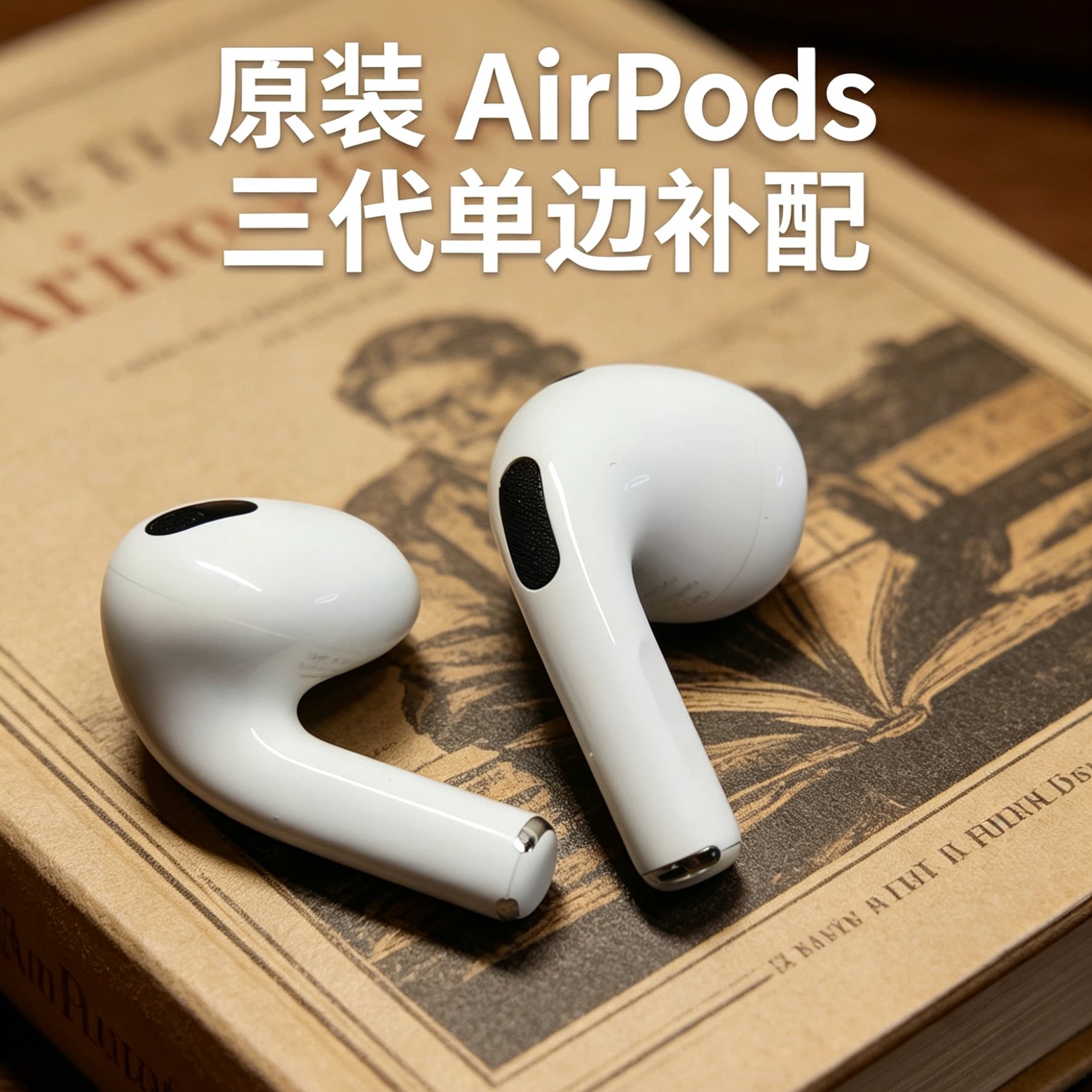 适用苹果AirPods3代单边耳机补配正品左右耳丢失断连配对续航长