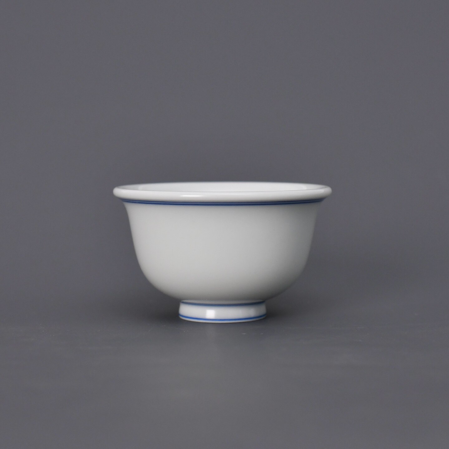 景德镇妙色柴窑青花葫芦小压手杯手绘陶瓷茶杯高端主人杯