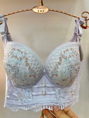 ALX｜薅羊毛 正品MYB*Y 蕾丝小胸调整型聚拢文胸高级感宫廷内衣