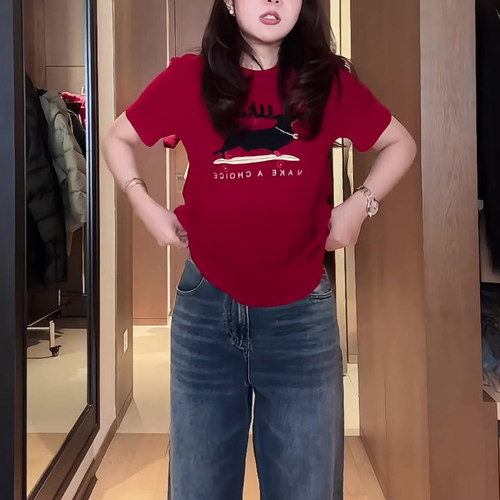 2026春季新款复古韩系百搭宽松短袖显瘦上衣