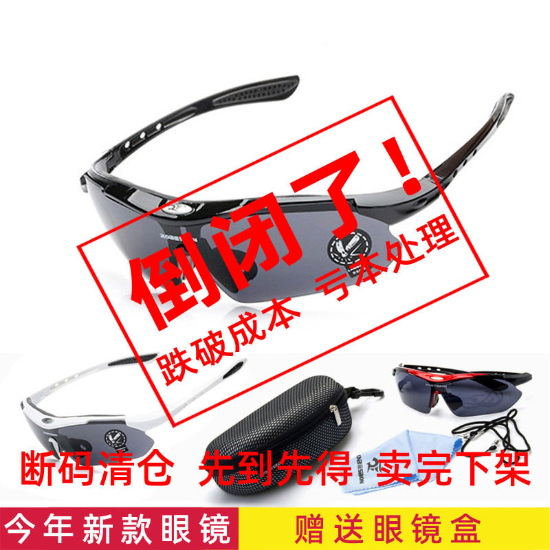 骑行眼镜偏光护目防风沙户外跑步运动摩托车山地自行车太阳墨镜男