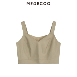 MEDECOO/墨蒂珂2026秋季新款女装吊带背心套装内搭抹胸MHC62209