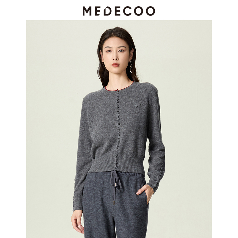 MEDECOO/墨蒂珂100%纯羊绒针织衫