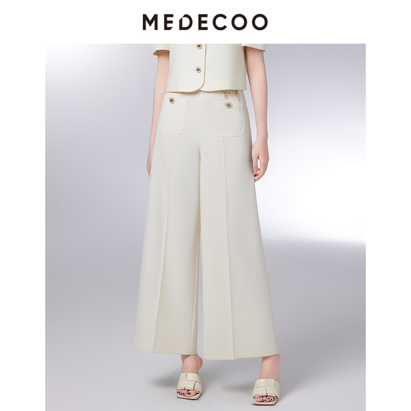 中腰通勤优雅MEDECOO长裤