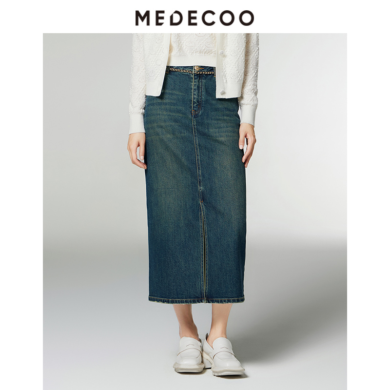 MEDECOO中长款A字半身裙