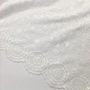 旗袍 清新色双花边刺绣太阳花卉蕾丝面料 垂坠 亲肤 布料 春夏