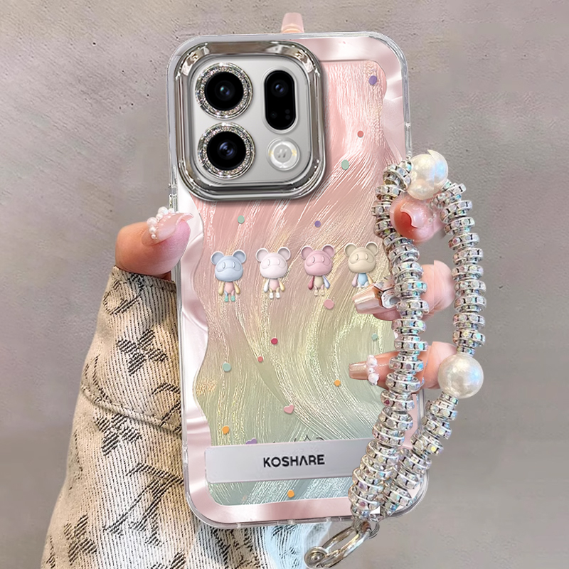 适用OPPOFindX9系列小熊手机壳