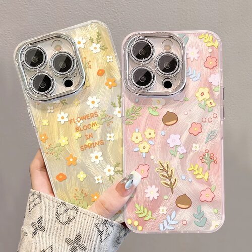 适用苹果系列手机壳全型号碎花