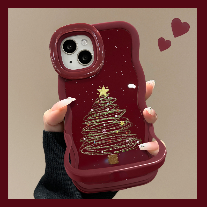 适用苹果系列圣诞树手机壳