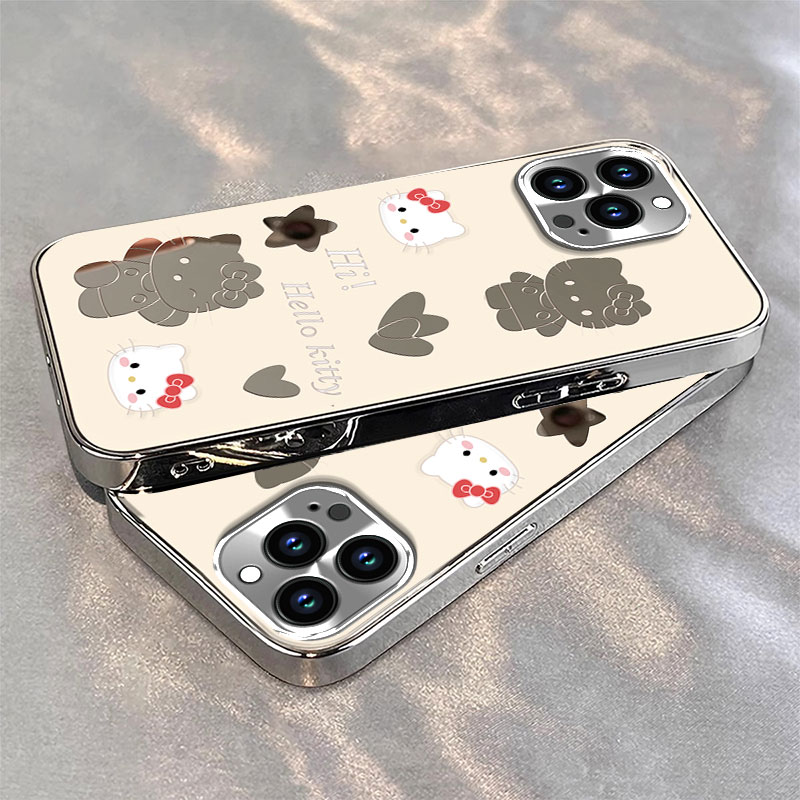 苹果系列电镀镜面壳KT猫