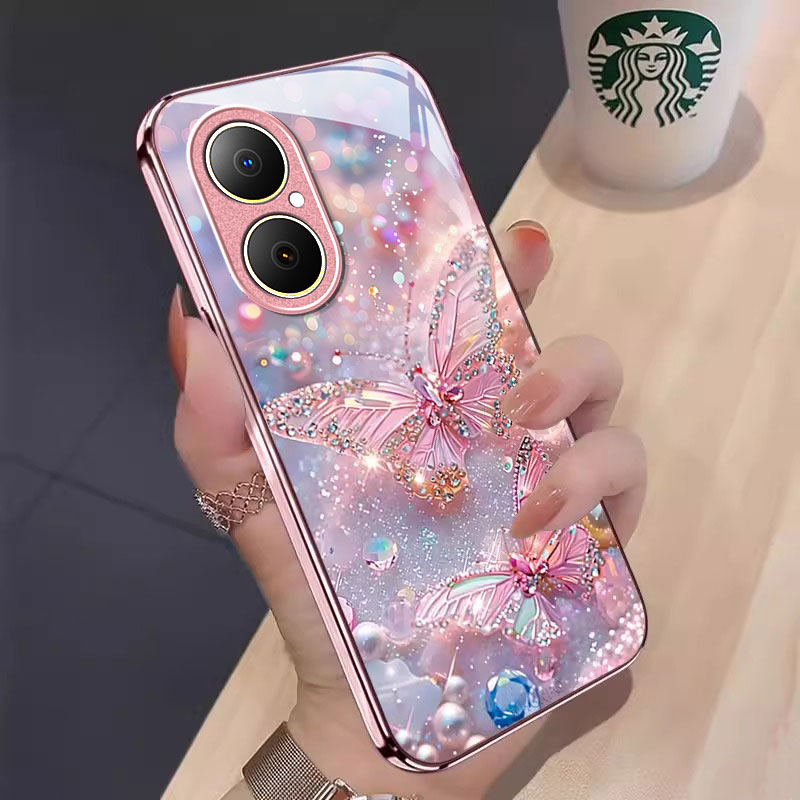 适用畅享系列闪钻蝴蝶手机壳