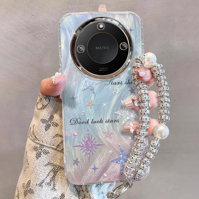 适用荣耀X系列彩色星星手机壳