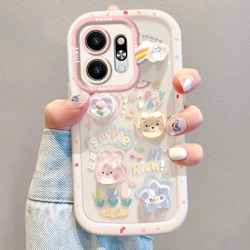 适用荣耀play系列兔子小熊手机壳