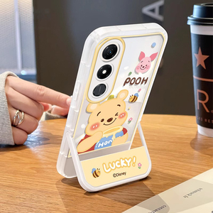 适用荣耀PLay9C手机壳新女款Play6c卡通创意全包软硅胶honor追剧神器带支架的防摔保护套ins蜂蜜小熊可爱潮流