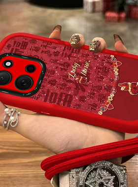 适用2026闪福葫芦一加13手机壳turbo6全包15防摔12国风11红色8T新款9RT女6T马年ace5本命年3V保护套oneplus2V