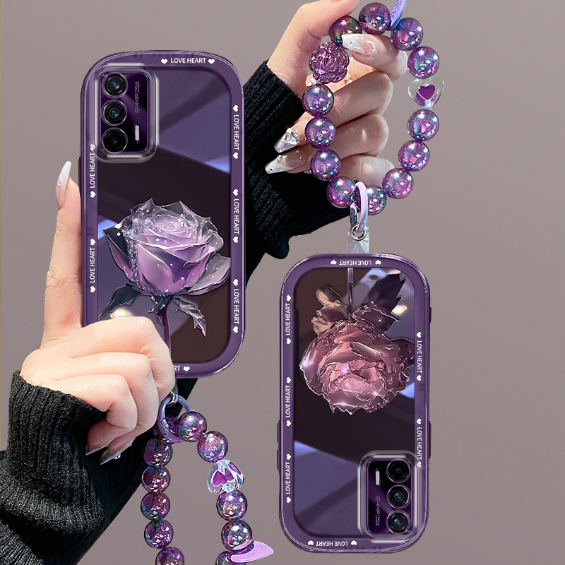 适用realmegtneo手机壳新款真我gtneo闪速版女士唯美gtneo2t超火高级感硅胶晶莹紫玫瑰花朵防摔全包保护套使用感如何?