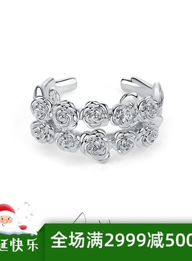 通用925银简约情侣戒指节日礼物