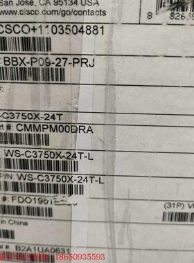 Cisco/思科   WS-C3750X-24T-L/S全新
