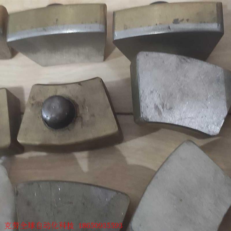 新的未使用的700风机750风机推力瓦块。锡基巴氏合金推力瓦