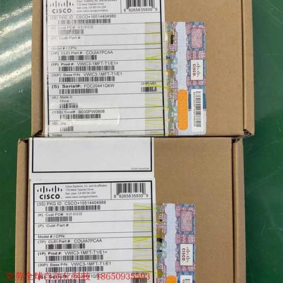 VWIC3-1MFT-T1/E1= 原装行货。