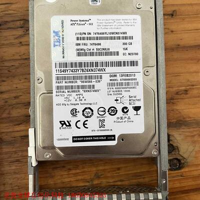 IBM 74Y6496 74Y6498 15K 2.5寸SA