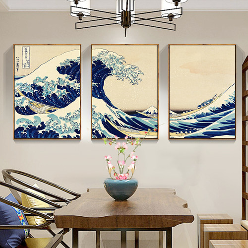 神奈川冲浪里和风居酒屋日本画