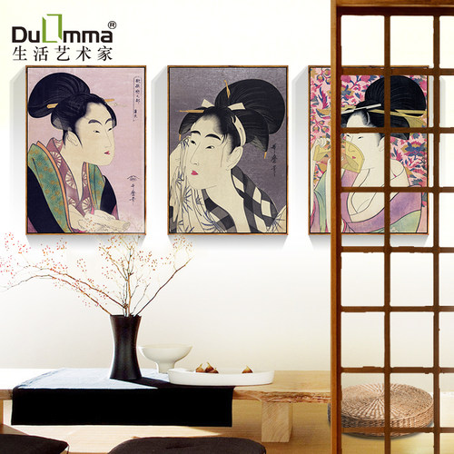 日式风居酒屋浮世绘装饰画挂画