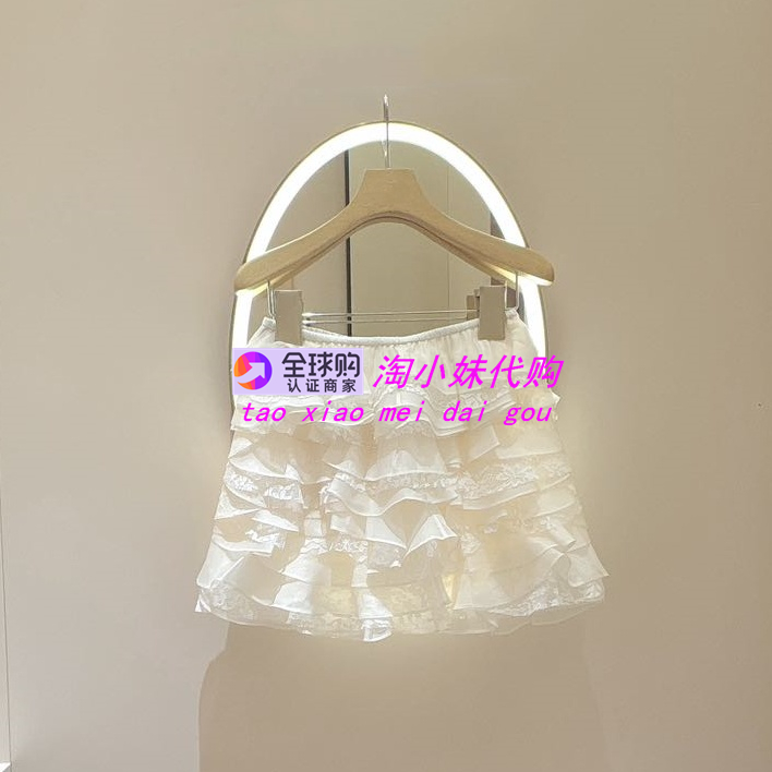 JR2025秋季蛋糕裙层叠蕾丝半身裙