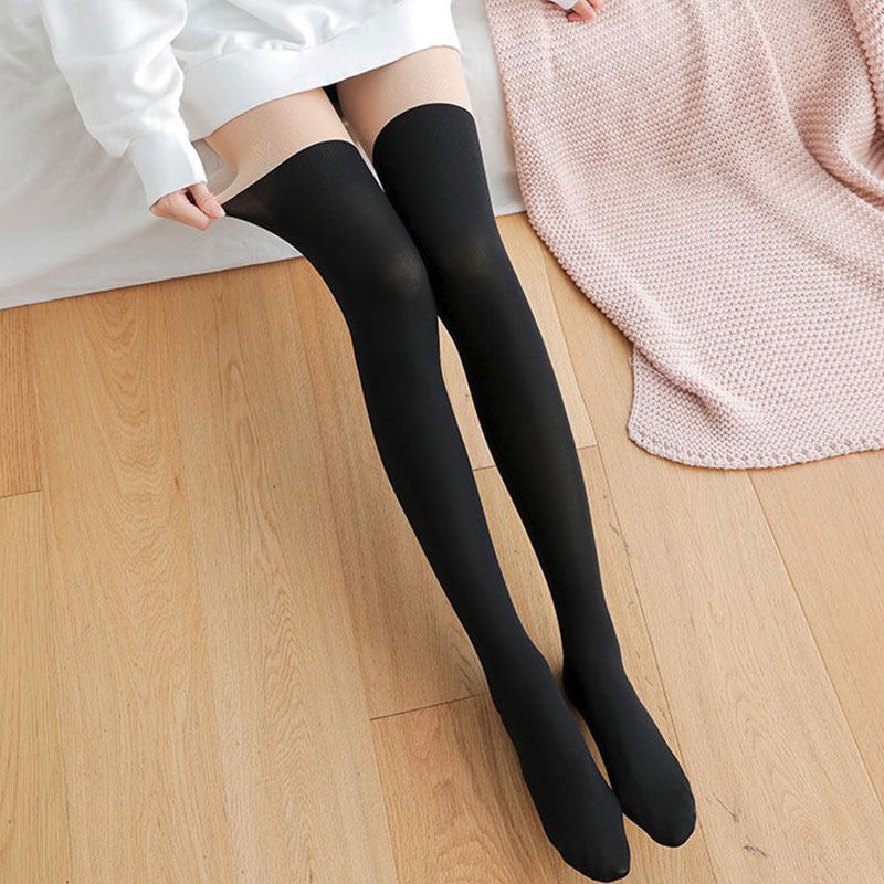 包邮 拼接连裤袜 日系过膝丝袜连裤高筒袜爱心织花大腿袜打底袜女,女士内衣/男士内衣/家居服,连裤袜/打底袜,淘宝优惠券,粉丝福利购,淘宝优惠卷