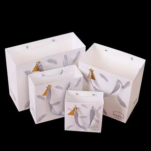 羽毛伴手礼袋 伴手礼礼品袋 手提袋  礼品袋子批发 纸袋子批发