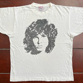 摇滚偶像百搭小众宽松圆领情侣短袖 90s90s90s美式 复古重磅 T恤女