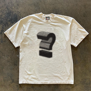 90s90s90s 只做美式复古280克重磅纯棉 小领口！大大的问号短袖t