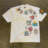 搞怪印花小众设计感宽松短袖 2025春夏新款 T恤 重磅不透 90s90s90s