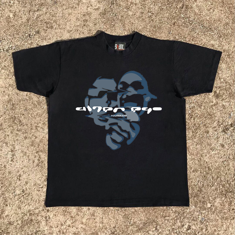 宽松男女情侣美式百搭短袖T恤