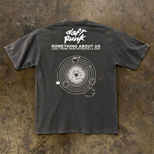 T恤男女情侣款 嘻哈中性风短袖 宽松百搭创意印花上衣潮 hoodie y2k