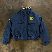 复古短款 y2k hoodie美式 加厚棉服男女立领飞行员夹克外套宽松棉衣