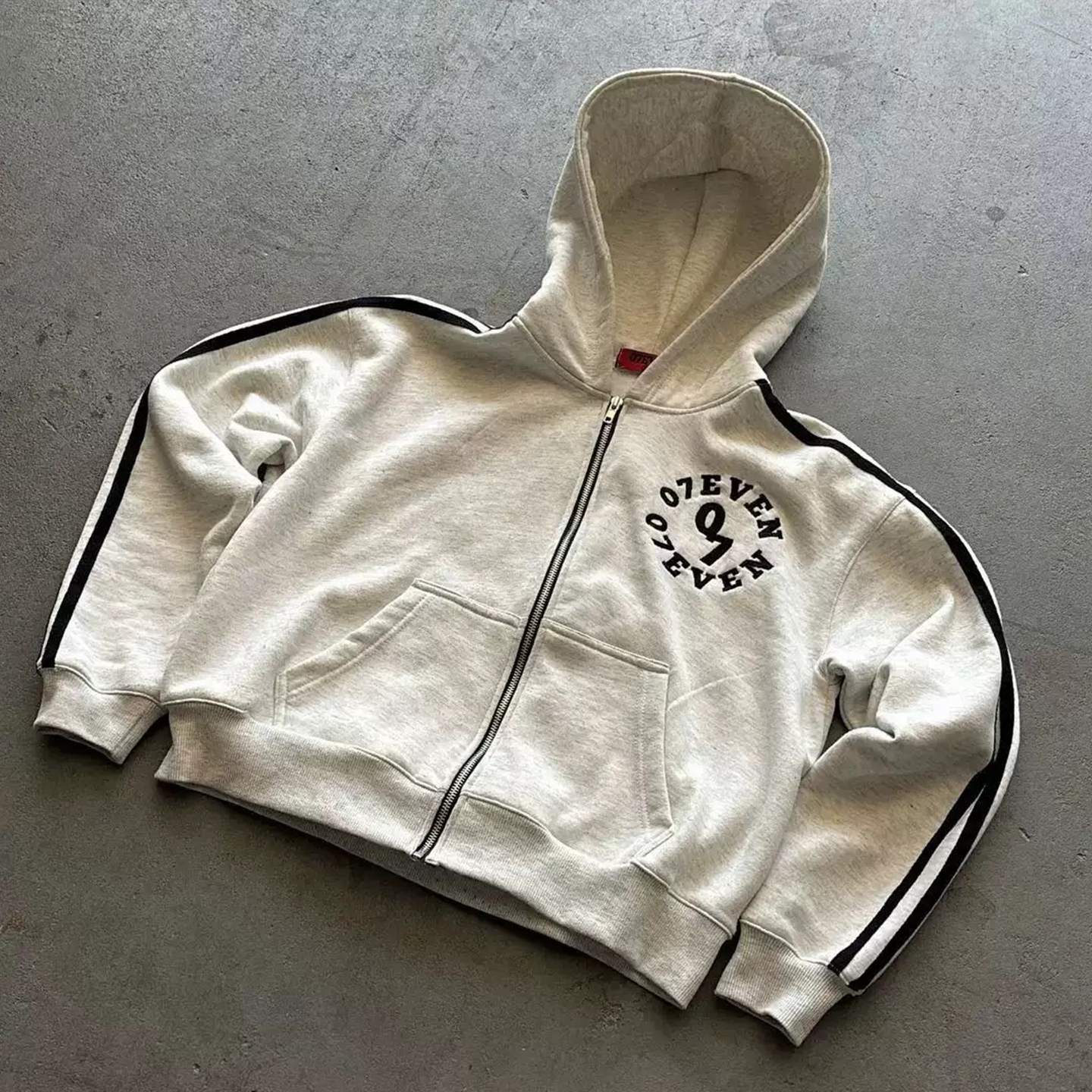 y2k hoodie美式小众复古连帽卫衣拉链开衫设计感外套卫裤两件套装