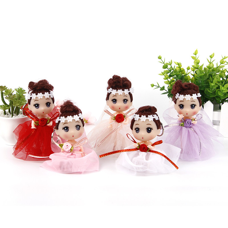 芭比新娘挂件钥匙扣抛洒迷糊娃娃