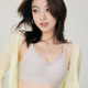 美思内衣女薄款 大胸粉底液无痕聚拢无钢圈收副乳防下垂文胸罩X442