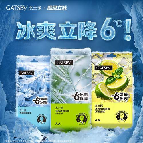 杰士派降温湿巾便携快速除汗祛味